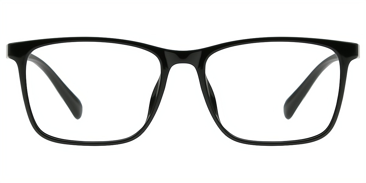 Black Rectangle Classic TR90 Eyeglasses