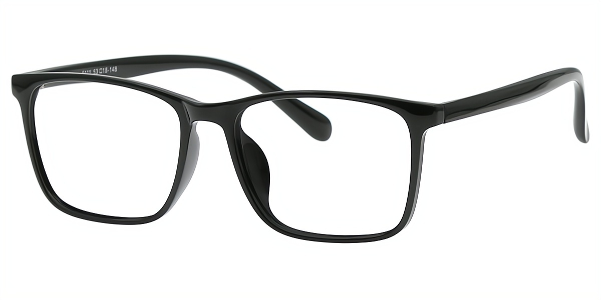 Black Rectangle Classic TR90 Eyeglasses