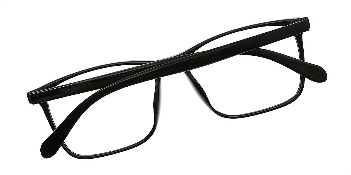 Black Rectangle Classic TR90 Eyeglasses
