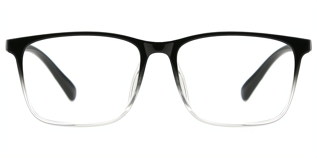 Black Gradient Rectangle Classic TR90 Eyeglasses