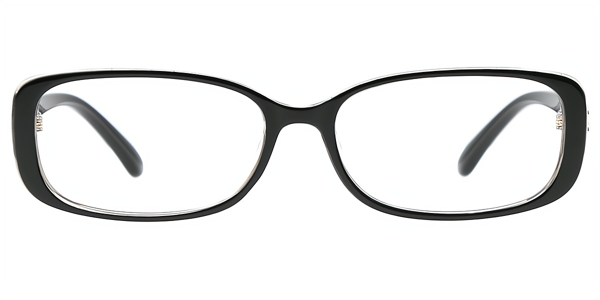 Genoa Purple Rectangle Retro Detailed TR90 Eyeglasses | Muukal.com