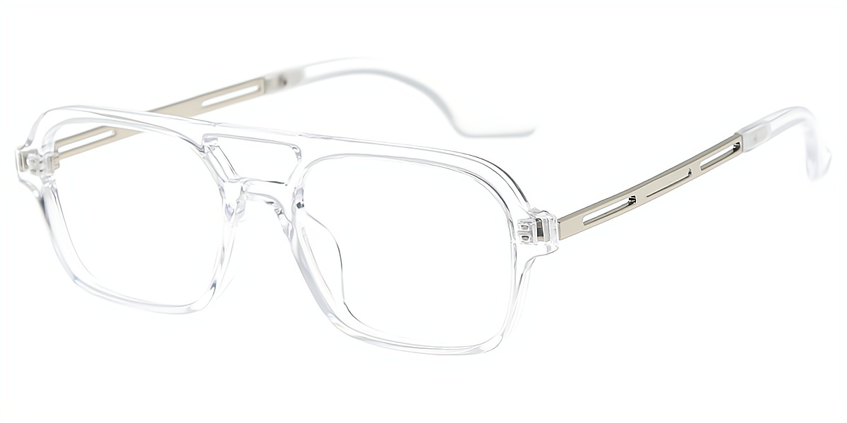 Clear Aviator Classic Plastic Eyeglasses