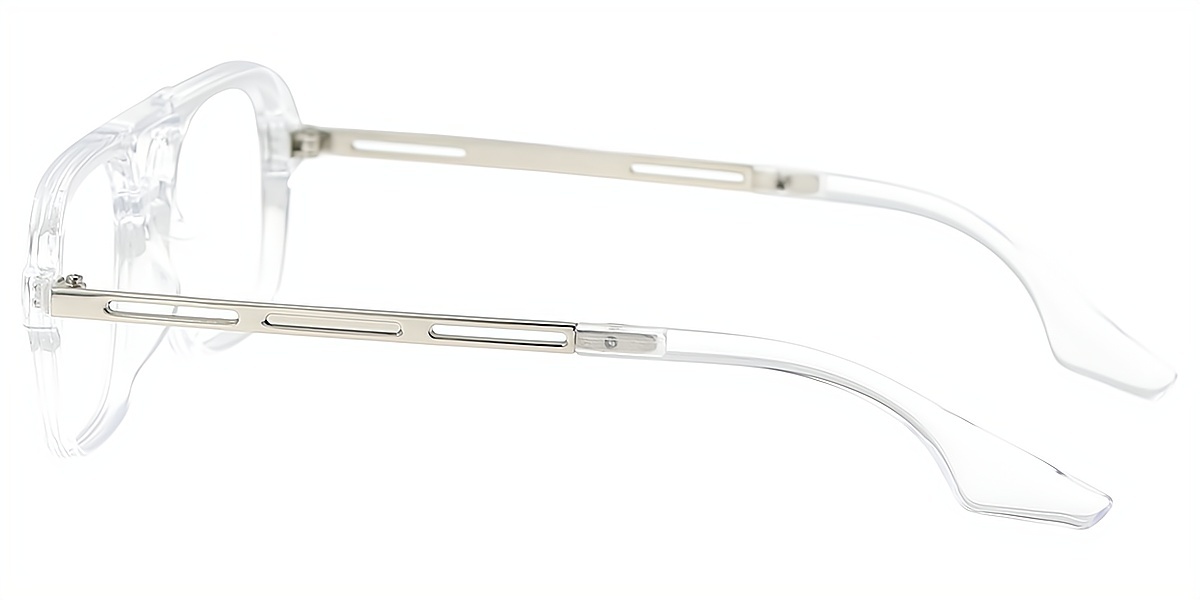 Clear Aviator Classic Plastic Eyeglasses