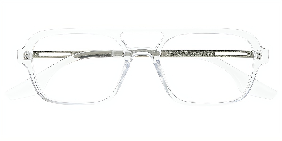 Clear Aviator Classic Plastic Eyeglasses