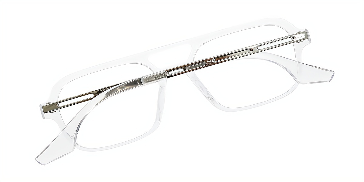 Clear Aviator Classic Plastic Eyeglasses