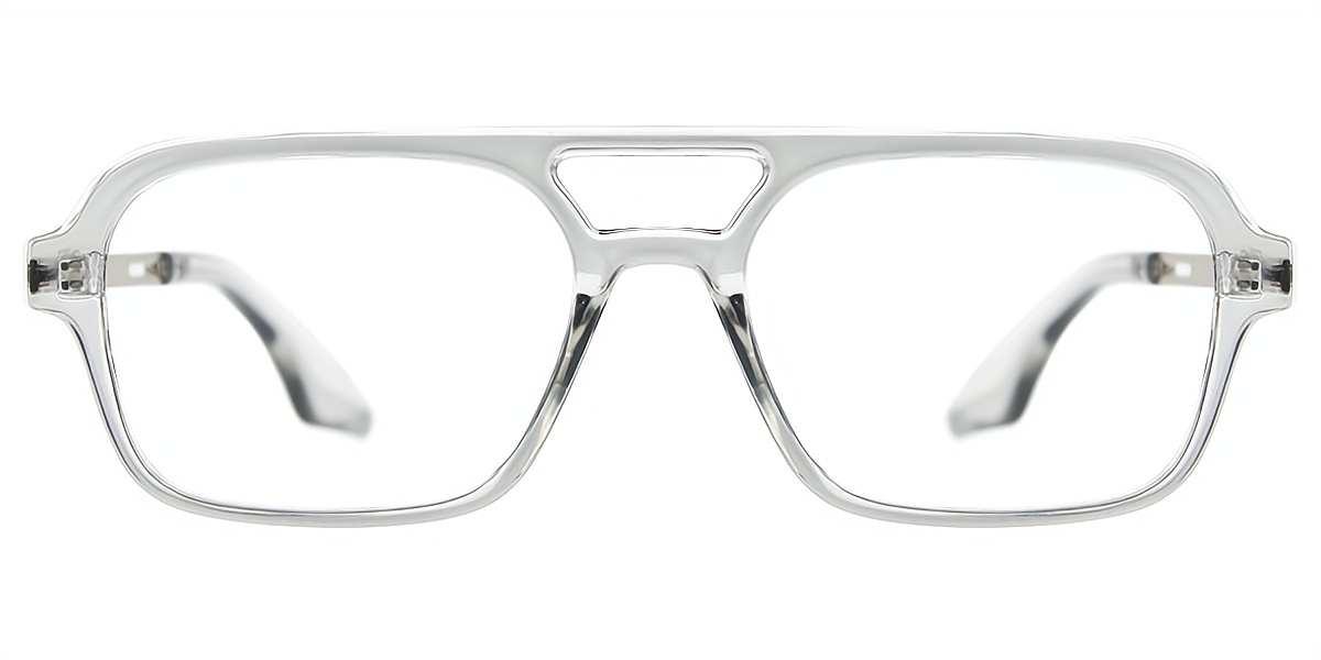 Gray Aviator Classic Plastic Eyeglasses