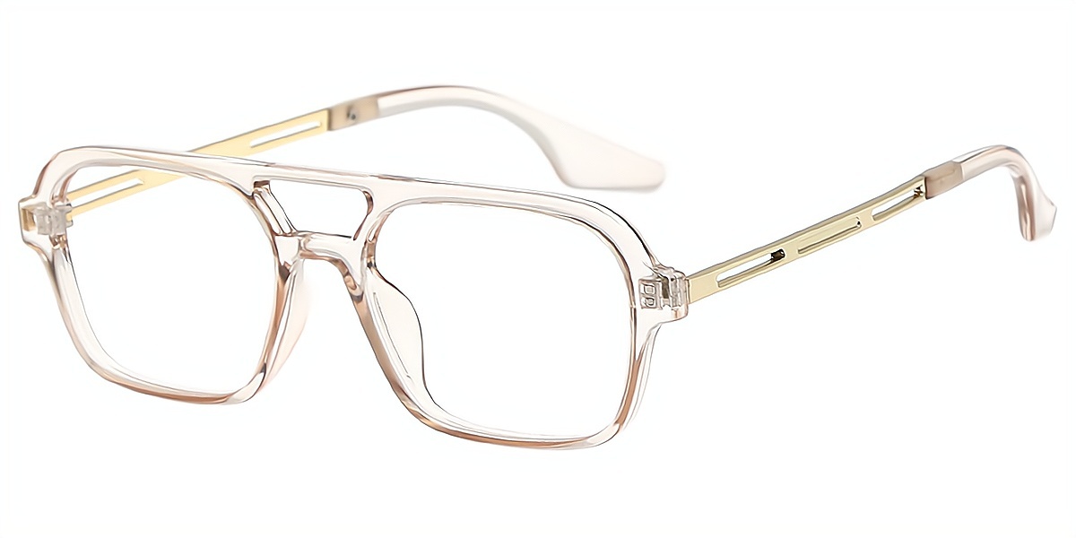 Pink Aviator Classic Plastic Eyeglasses