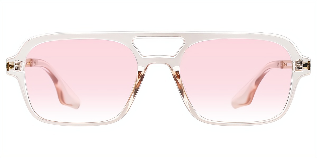 Pink Aviator Classic Plastic Eyeglasses