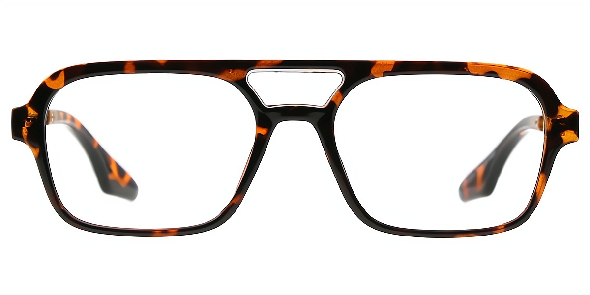 Tortoise Aviator Classic Plastic Eyeglasses