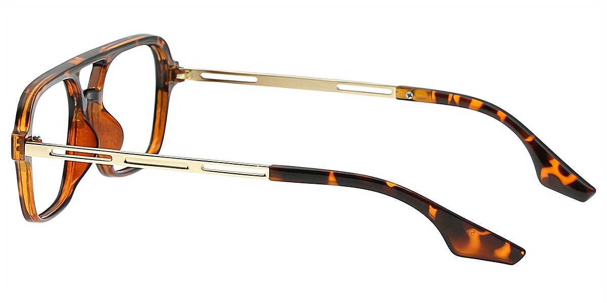 Tortoise Aviator Classic Plastic Eyeglasses