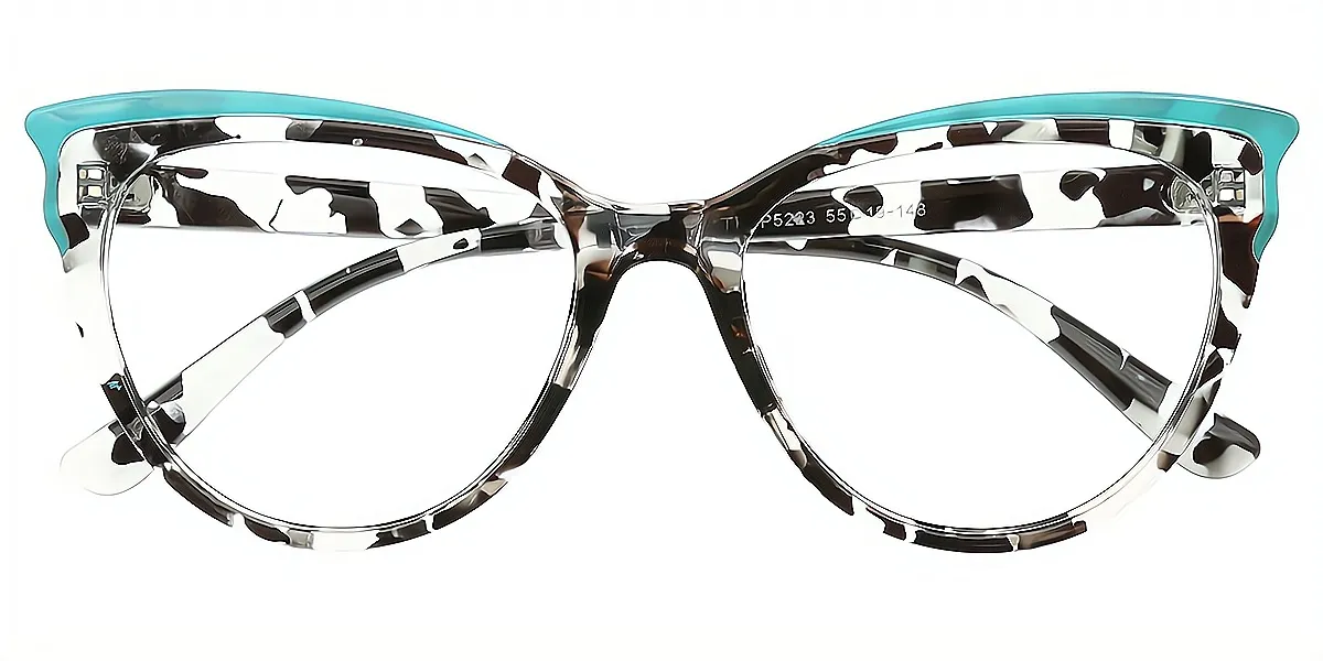 Green Cat Eye Chic TR90 Eyeglasses