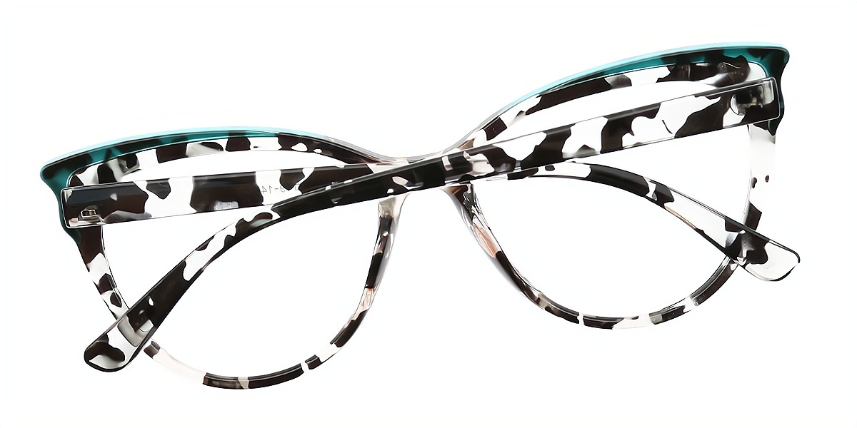 Green Cat Eye Chic TR90 Eyeglasses