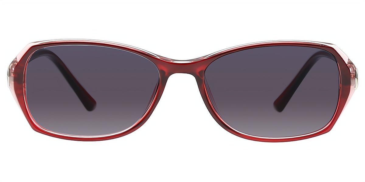 Red Oval Elegant TR90 Eyeglasses