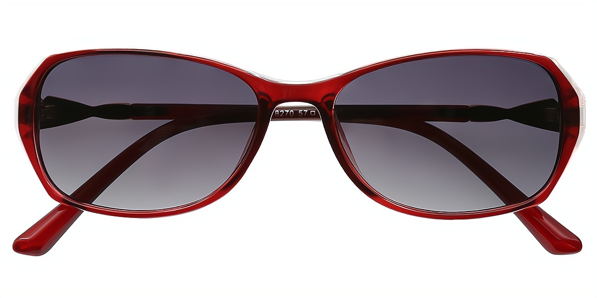Red Oval Elegant TR90 Eyeglasses