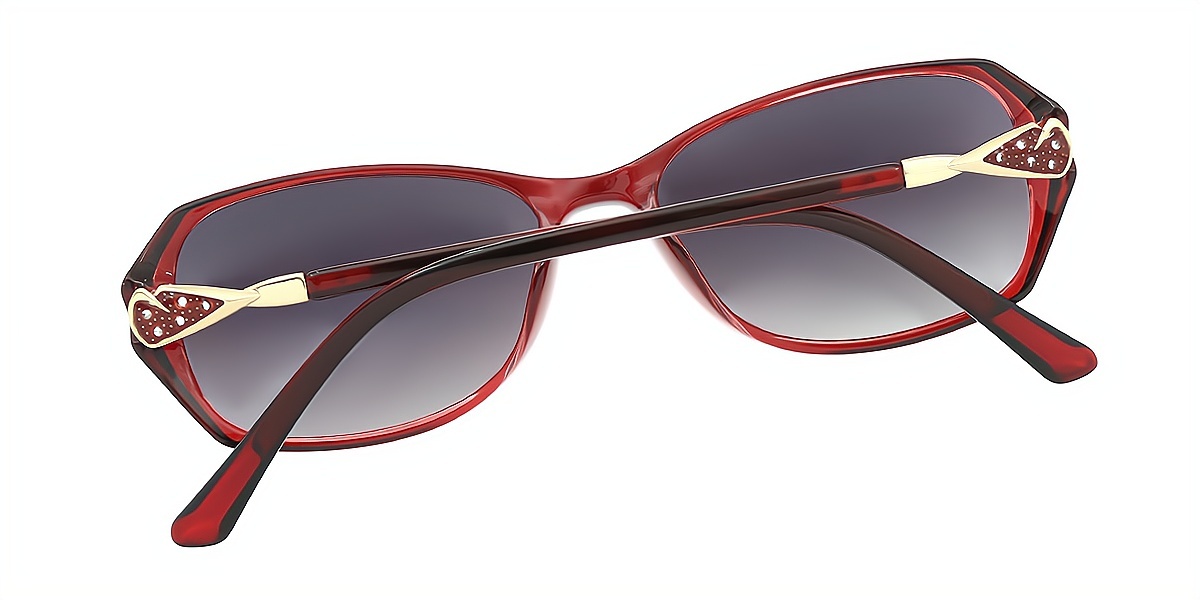 Red Oval Elegant TR90 Eyeglasses