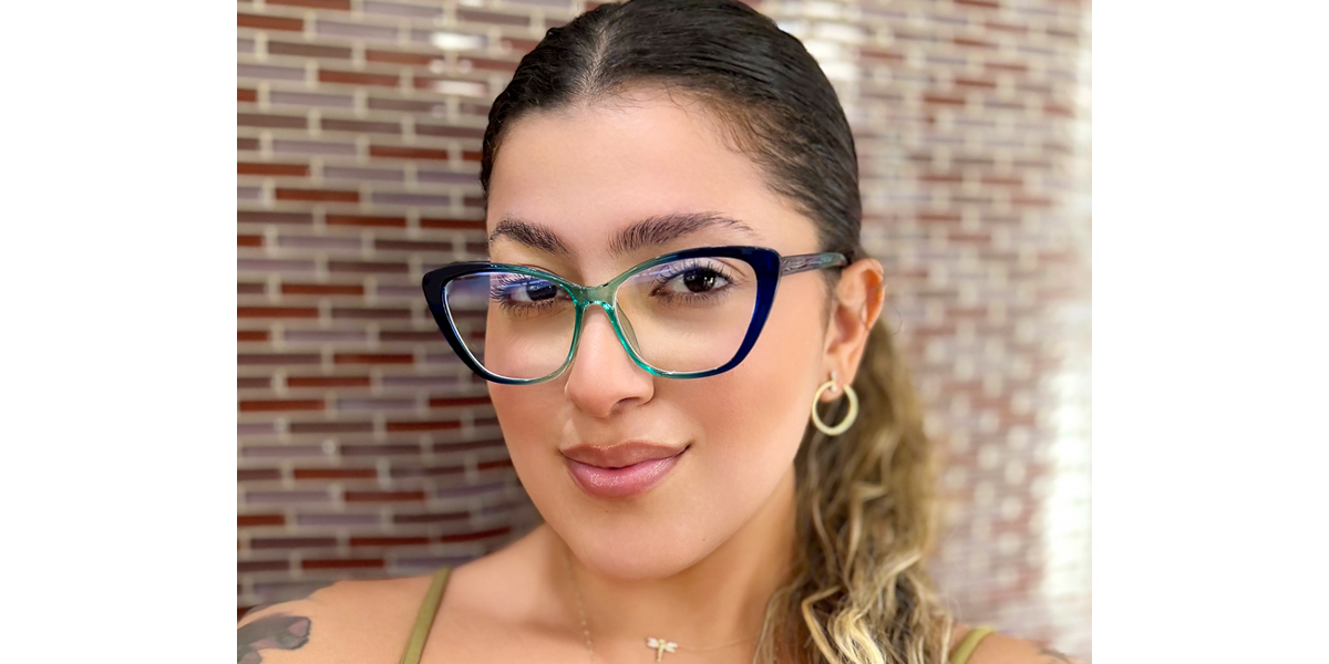 Blue Cat Eye Chic TR90 Eyeglasses