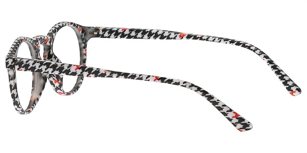 Mix Oval Hipster Plastic Eyeglasses