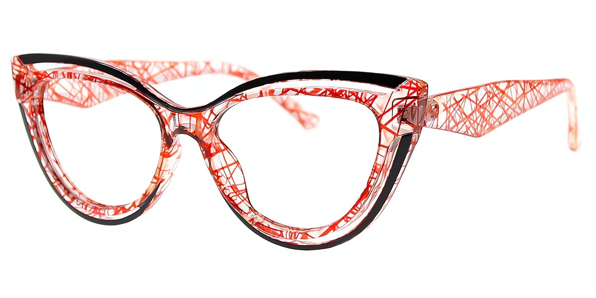 Mix Cat Eye Hipster Plastic Eyeglasses