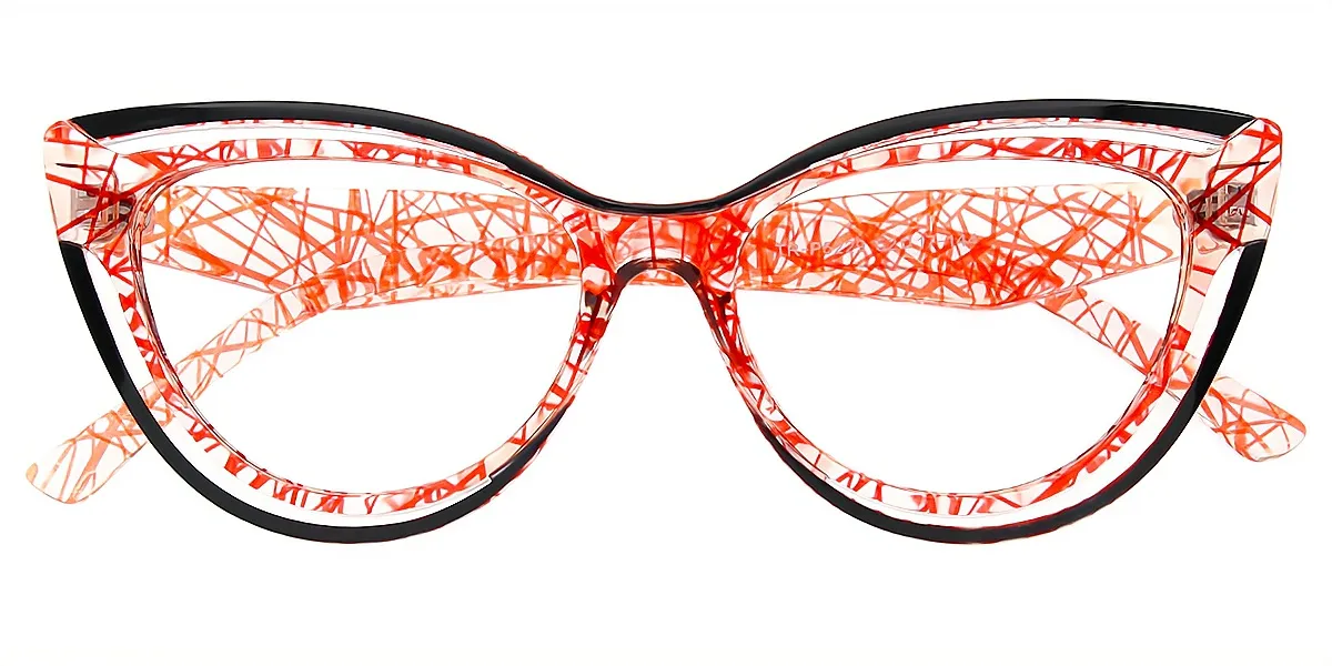 Mix Cat Eye Hipster Plastic Eyeglasses