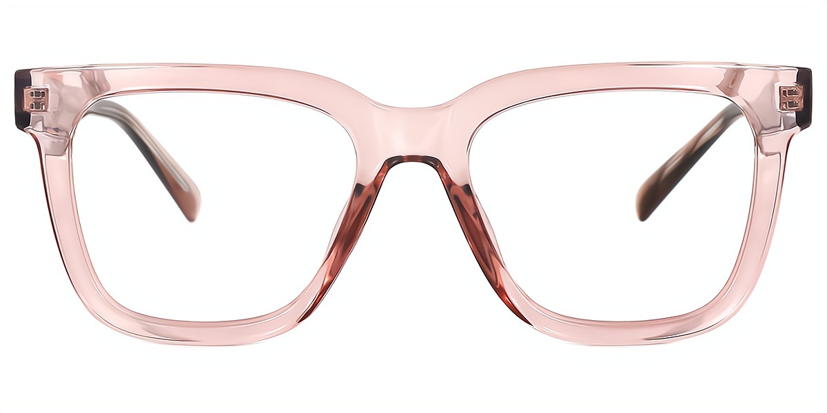 Pink Square Chic Acetate Eyeglasses