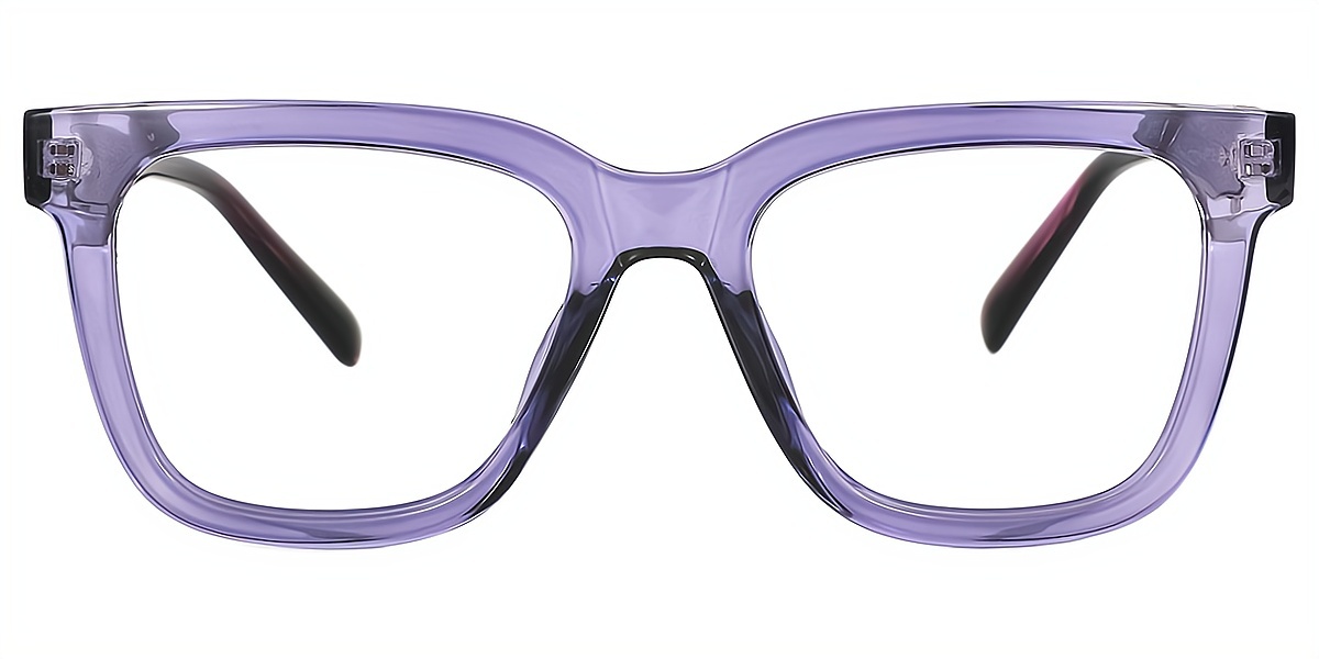 Purple Square Chic Acetate Eyeglasses