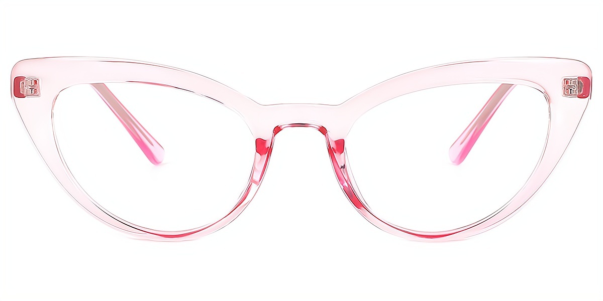 Pink Cat Eye Elegant Acetate Eyeglasses