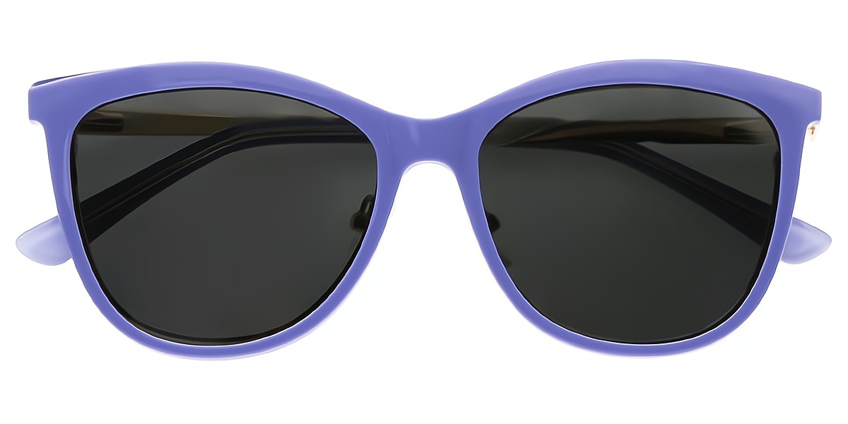 Purple Cat Eye Classic Metal Eyeglasses
