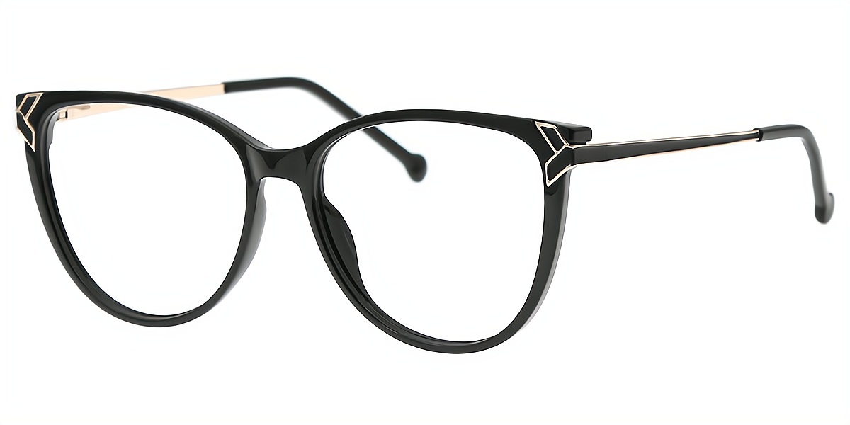 Black Cat Eye Refined TR90 Eyeglasses