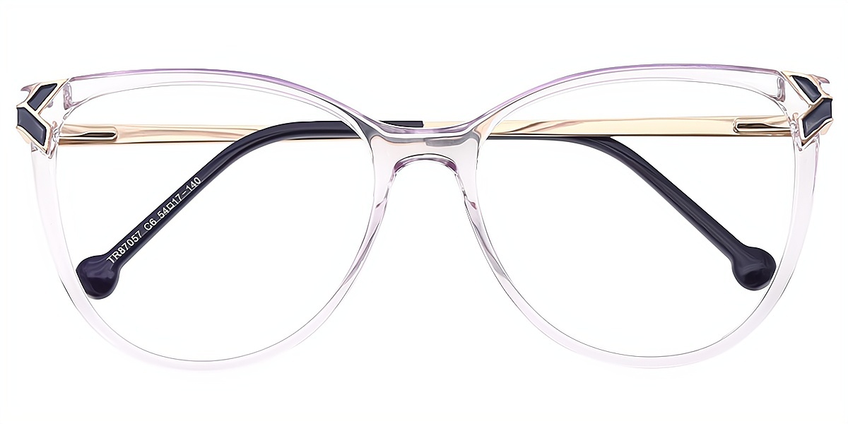 Light Purple Cat Eye Refined TR90 Eyeglasses