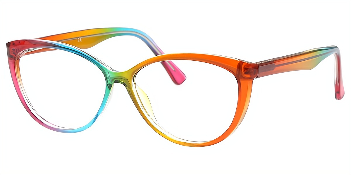 Multicolor Cat Eye Modish TR90 Eyeglasses