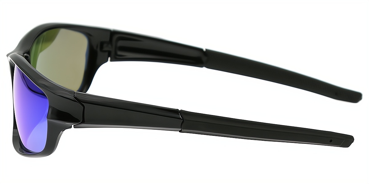 Black Geometric Hipster Plastic Eyeglasses