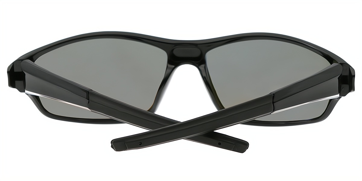 Black Geometric Hipster Plastic Eyeglasses