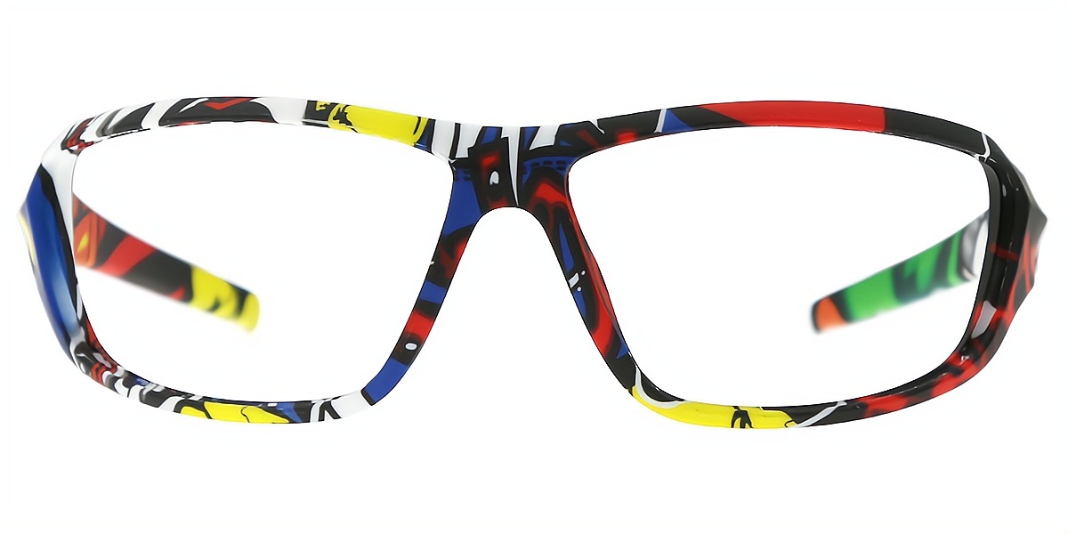 Mix Geometric Hipster Plastic Eyeglasses