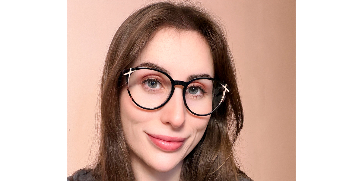 Black Oval Chic Acetate Eyeglasses