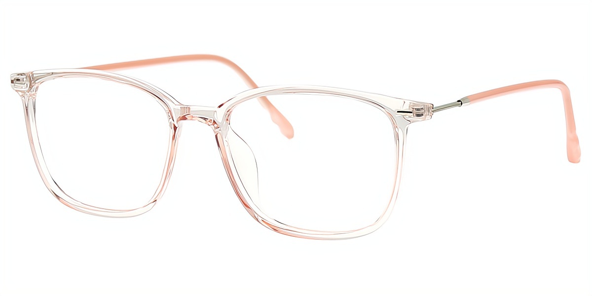 Light Pink Horn Simple TR90 Eyeglasses