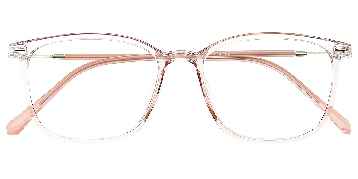 Light Pink Horn Simple TR90 Eyeglasses