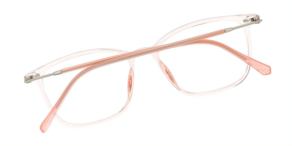 Light Pink Horn Simple TR90 Eyeglasses