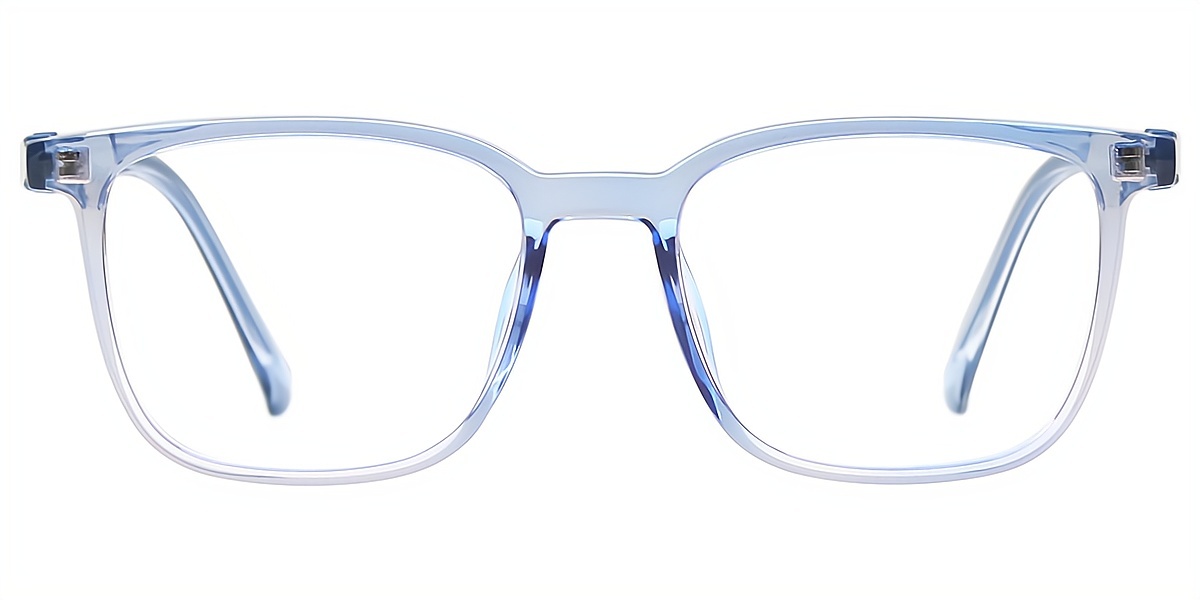 Blue Rectangle Exquisite Horn TR90 Eyeglasses