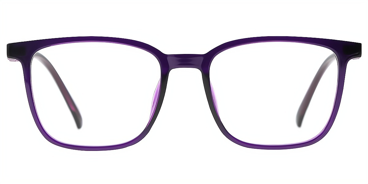 Purple Square Exquisite Horn TR90 Eyeglasses