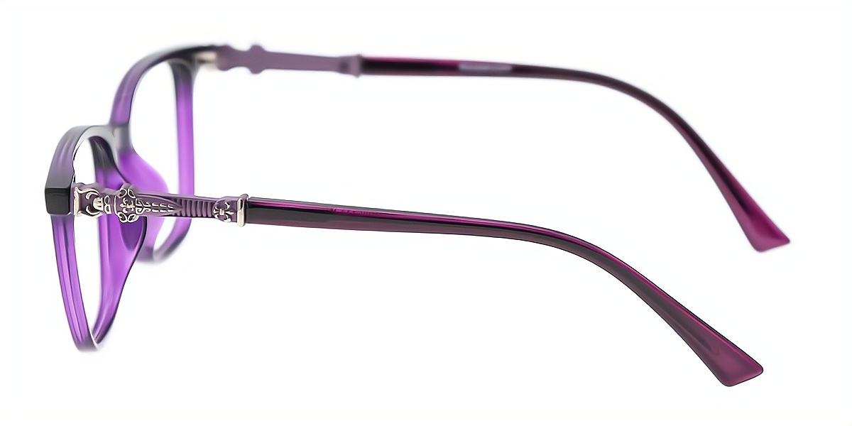 Purple Square Exquisite Horn TR90 Eyeglasses