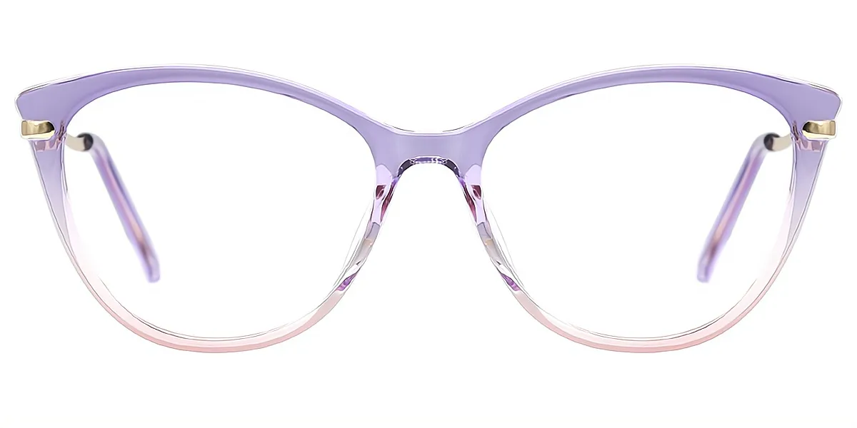 Purple Gradient Cat Eye Modish TR90 Eyeglasses