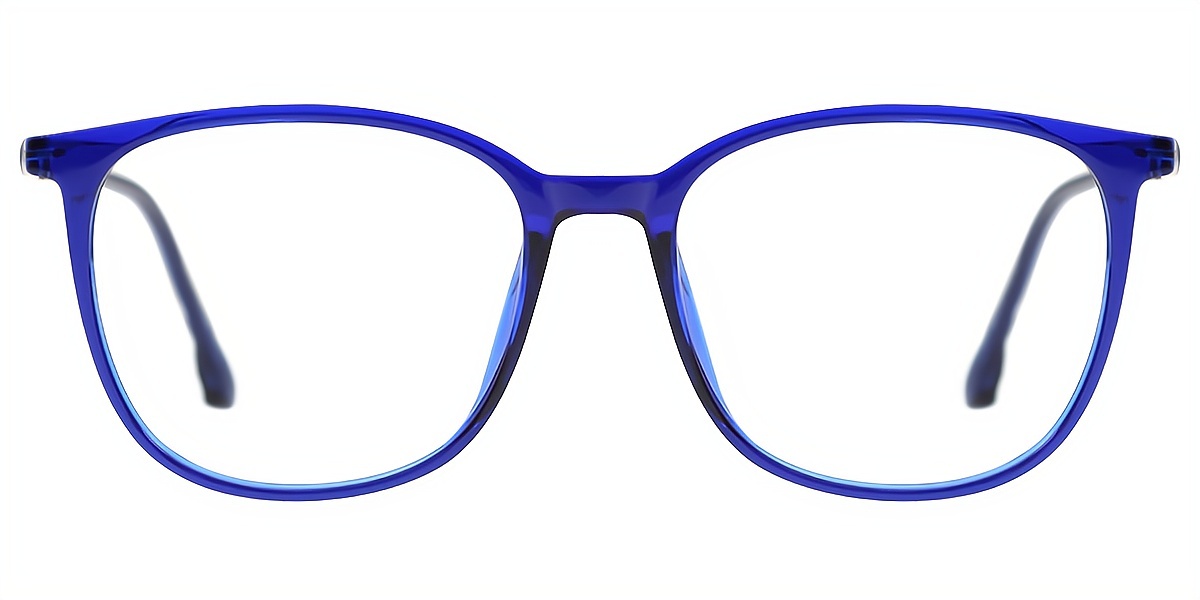 Blue Square Detailed TR90 Eyeglasses