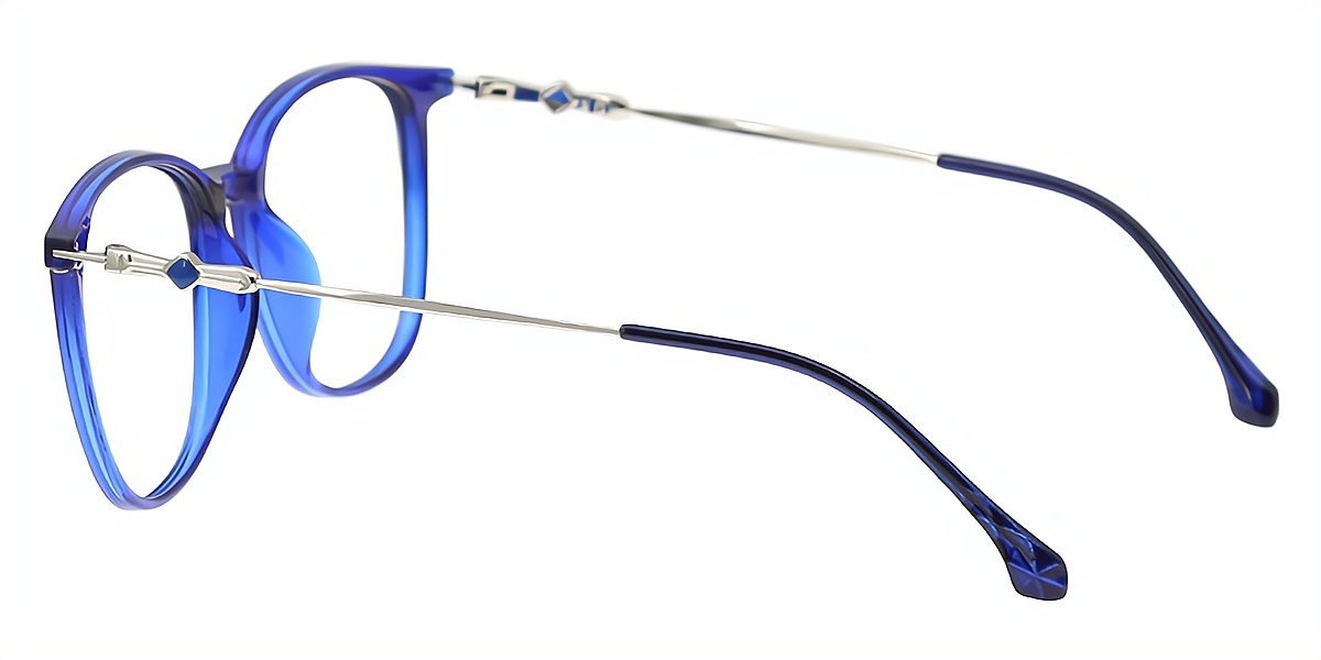 Blue Square Detailed TR90 Eyeglasses