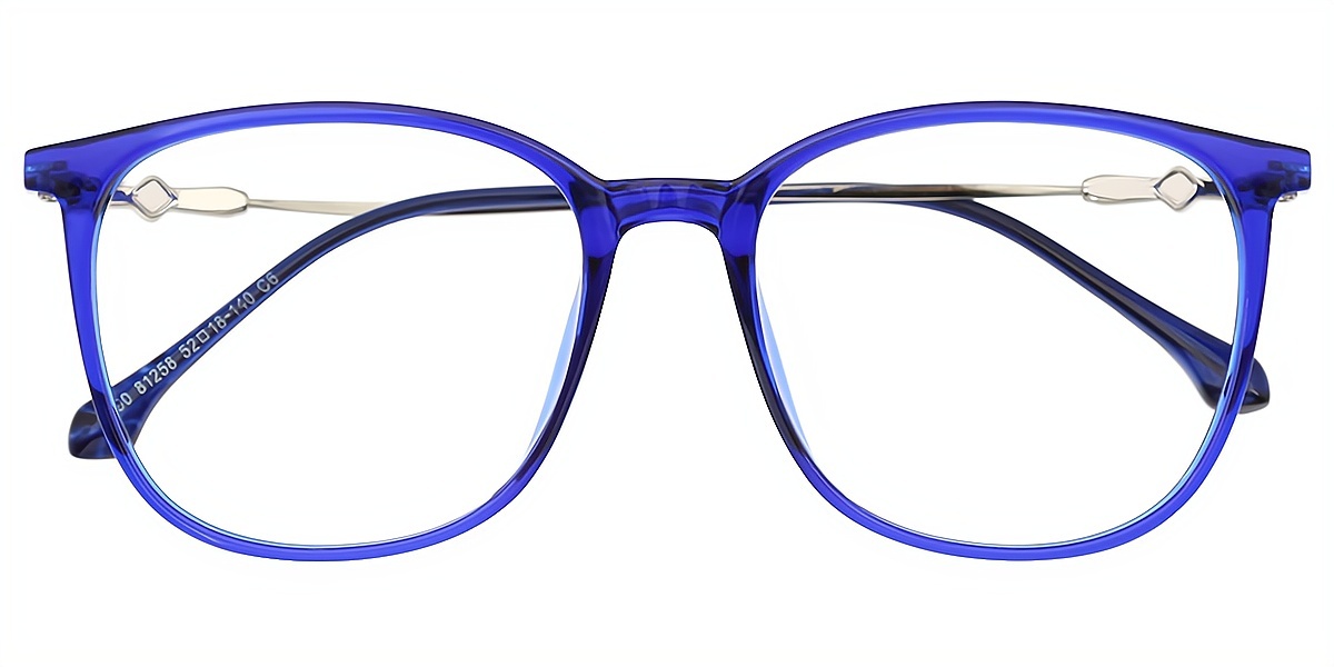 Blue Square Detailed TR90 Eyeglasses