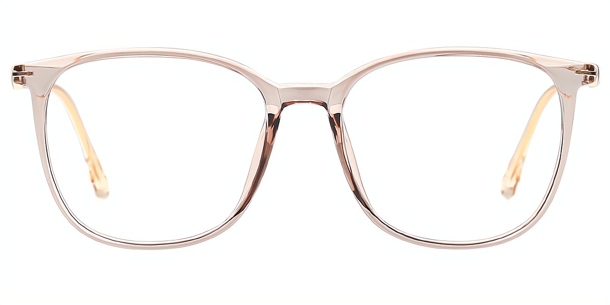 Light Brown Horn Detailed TR90 Eyeglasses