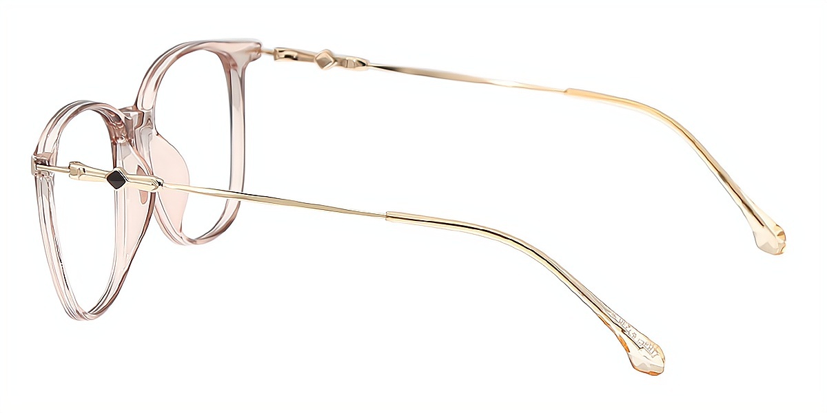 Light Brown Horn Detailed TR90 Eyeglasses