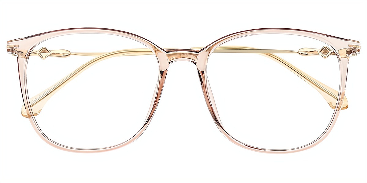 Light Brown Horn Detailed TR90 Eyeglasses