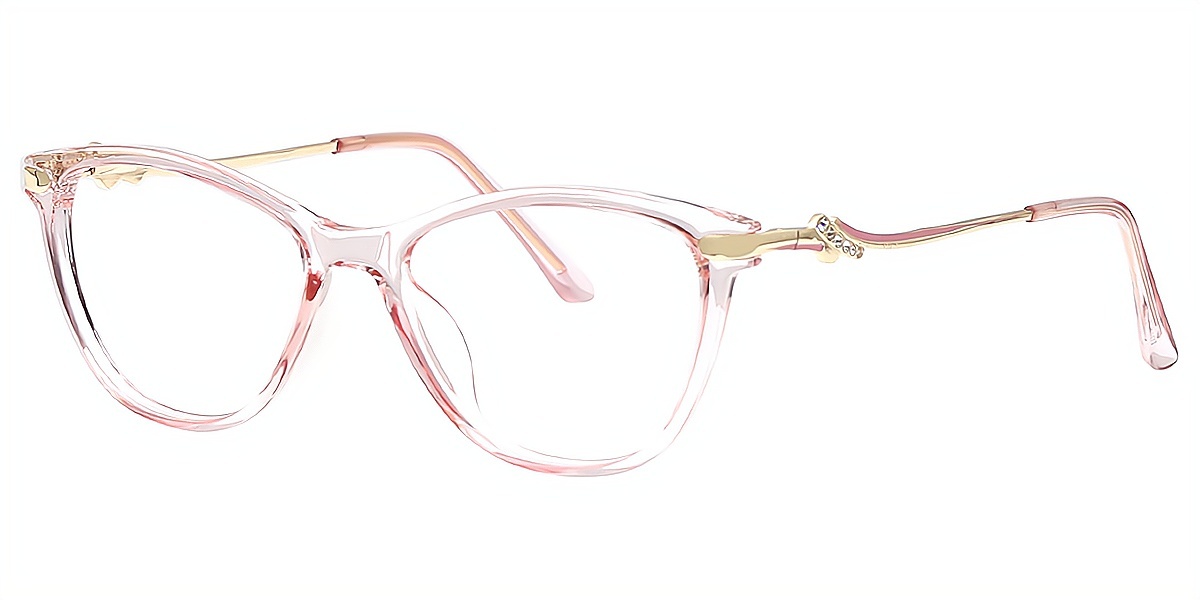 Pink Cat Eye Elegant TR90 Eyeglasses