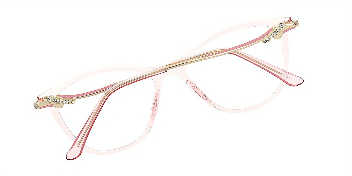 Pink Cat Eye Elegant TR90 Eyeglasses