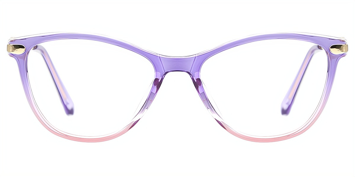 Purple Cat Eye Elegant TR90 Eyeglasses